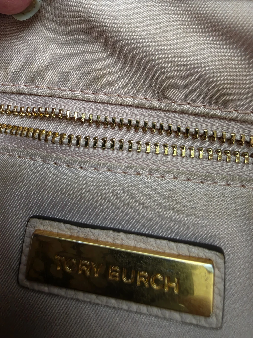 Tory Burch structured double carrying